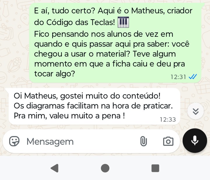 Depoimento real sobre os diagramas do material